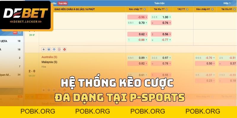 P-Sports Lên Sóng Đỉnh Cao Cùng Những Kèo Ngon Hội Tụ